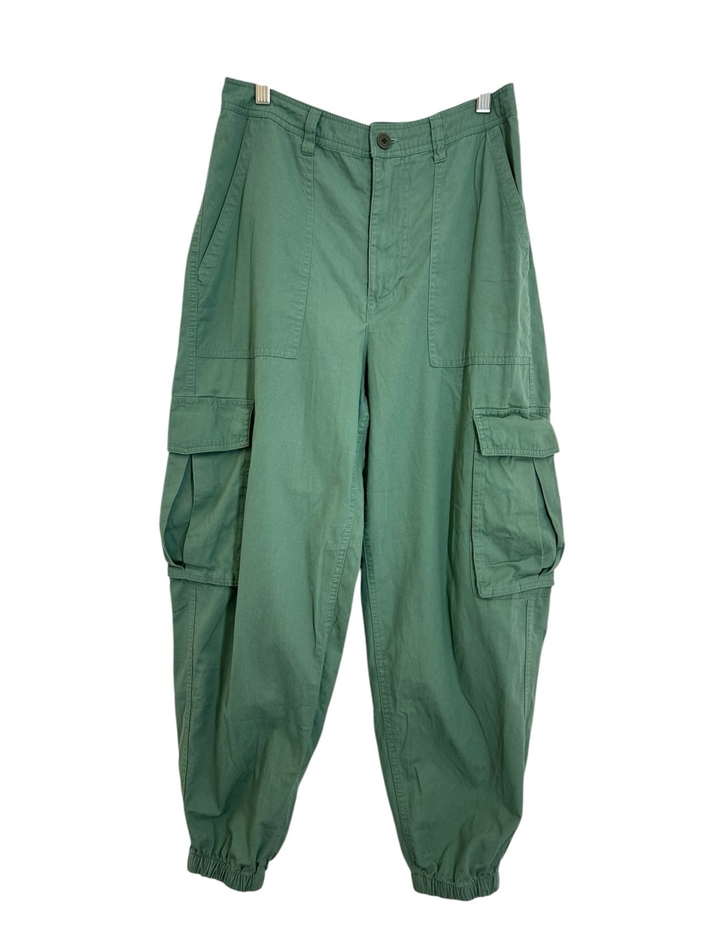 Abercrombie & Fitch Women’s Lightweight Cotton Barrel Cargo Jogger Size M Green